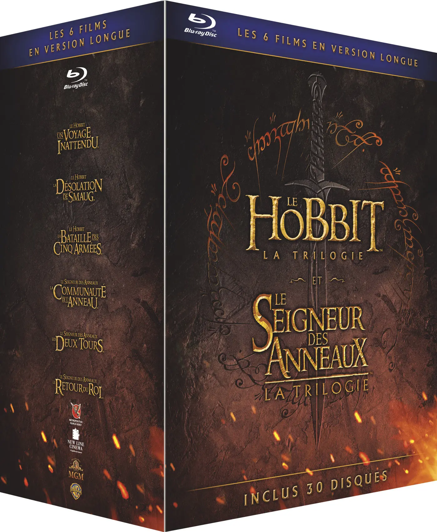 Coffret La Terre du Milieu : Le Seigneur des anneaux + Le Hobbit (6pk) (Collectors Edition) (Blu-ray)