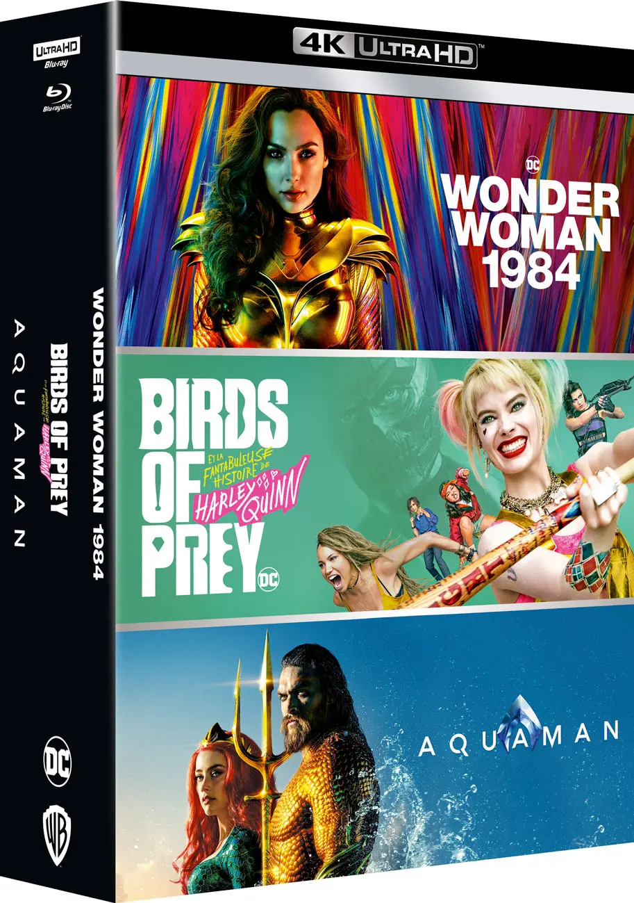 Wonder Woman 1984 + Birds of Prey + Aquaman (3pk) (4K-UHD)
