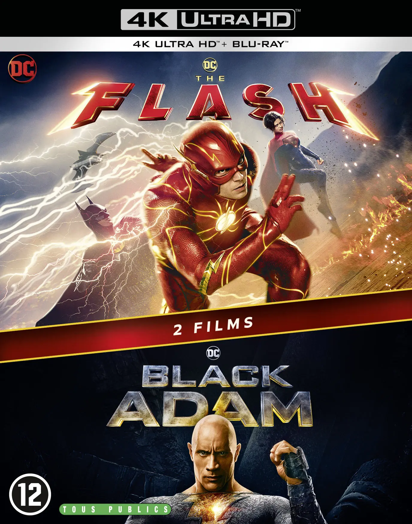 Black Adam + The Flash (4K-UHD)